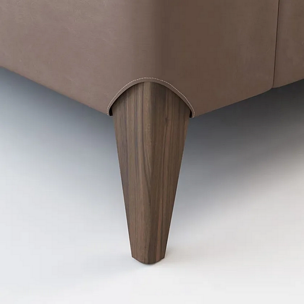 Lit double avec tête de lit rembourrée en nubuck FORMITALIA Futura usine FORMITALIA de l'Italie. Foto №7