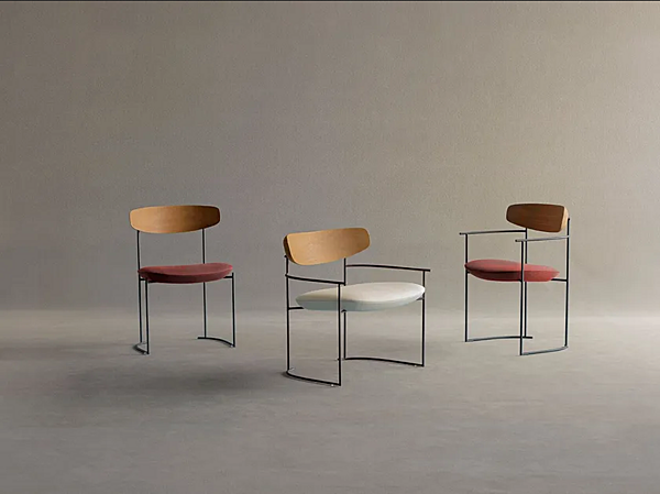 Chaise de jardin à base patin en aluminium Keel 922 Out Potocco 922-OUT usine POTOCCO de l'Italie. Foto №5