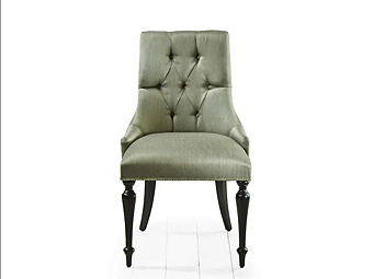 Fauteuil en tissu capitonné MARIONI collection Huei 02152