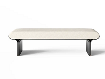 Banc rembourré en tissu Gallotti&Radice Stami usine Gallotti & Radice de l'Italie