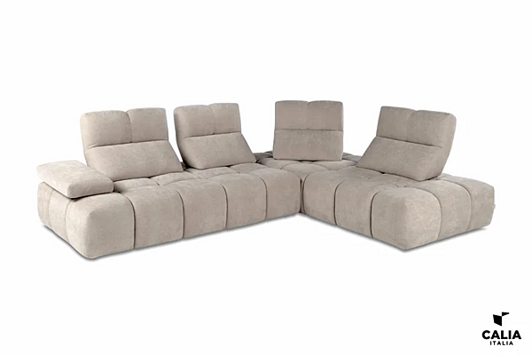 Canapé modulable en tissu avec dossier rembourré Calia Italia Sommier PREMIUM 1220 usine Calia Italia de l'Italie. Foto №3