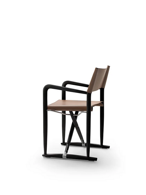 Chaise pliante en cuir tanné Luchino FLEXFORM 02C411 usine FLEXFORM de l'Italie. Foto №3