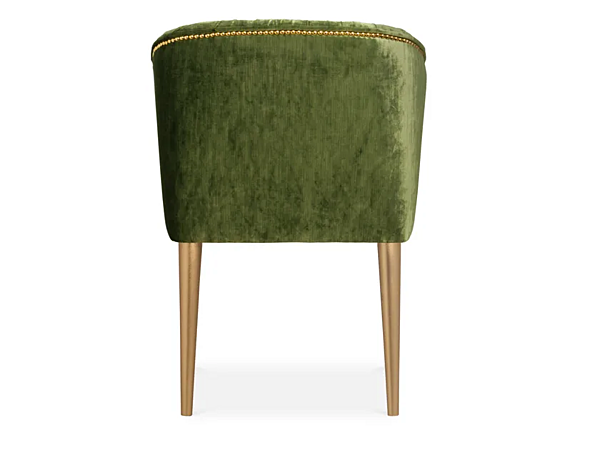Fauteuil en velours rembourré avec accoudoirs BRABBU Nuka usine BRABBU de l'Italie. Foto №4