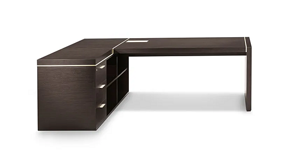 Bureau exécutif en bois en forme de L avec tiroirs I 4 Mariani Blade usine i 4 Mariani de l'Italie. Foto №2