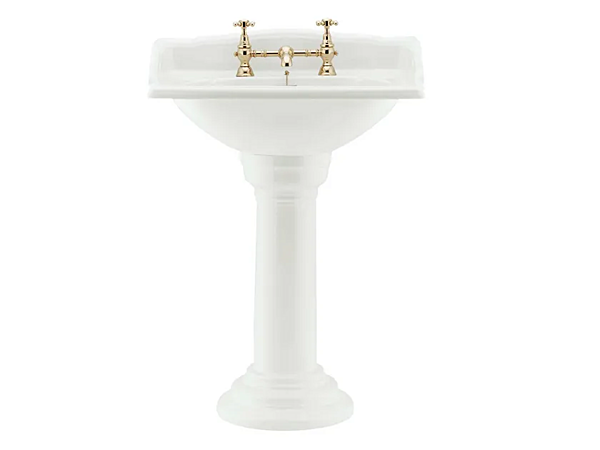 Lavabo sur pied en porcelaine victorienne Gentry Home usine Gentry Home de l'Italie. Foto №1
