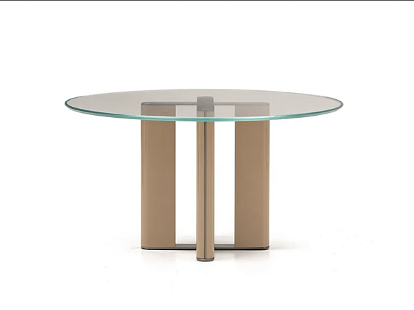Table basse ronde en cristal contemporain pour salon ARTE BROTTO Principe MP 1060 T MP.1060/T usine Arte Brotto de l'Italie. Foto №1
