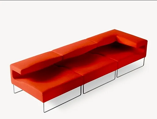 Canapé modulable bas en tissu Moroso usine Moroso de l'Italie. Foto №2