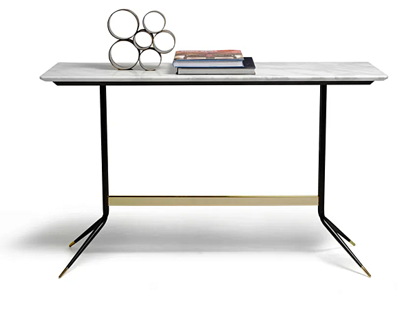 Table console rectangulaire en marbre contemporain VIBIEFFE 1500 Swing usine VIBIEFFE de l'Italie. Foto №1