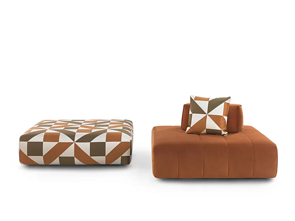 Pouf carré en tissu Achille GYFORM usine Gyform de l'Italie. Foto №4