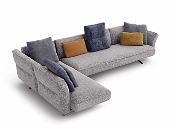 Canapé d'angle en tissu avec dossier rembourré Art Nova Cosy Sectional Canapé d'angle en tissu avec dossier rembourré Art Nova Cosy Sectional usine Art Nova de l'Italie