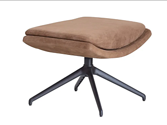 Pouf en cuir rembourré pivotant Potocco Cut 910 PPG 910/PPG