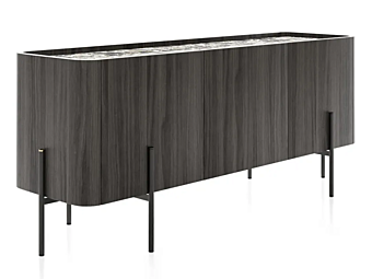 Buffet en MDF avec portes Caillou Liu Jo Living Collection CMB MD2 Buffet en MDF avec portes Caillou Liu Jo Living Collection CMB MD2 usine Liu Jo Living Collection de l'Italie