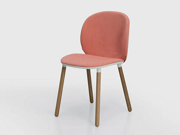 Chaise en tissu rembourrée Kristalia Dua usine Kristalia de l'Italie. Foto №1