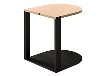 Table d'appoint en eucalyptus et métal Sesto Senso CPRN HOMOOD S577