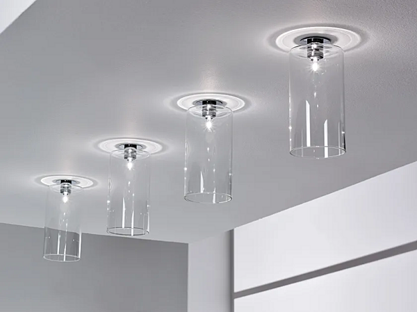 Plafonnier en cristal halogène AXOLIGHT Spillray PL SPIL P I, PL SPIL M I, PL SPIL G I usine Axolight de l'Italie. Foto №3