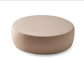 Pouf rond en cuir Nuvola Eforma usine Eforma de l'Italie