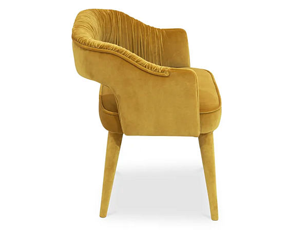 Fauteuil en velours rembourré avec accoudoirs BRABBU Stola usine BRABBU de l'Italie. Foto №2