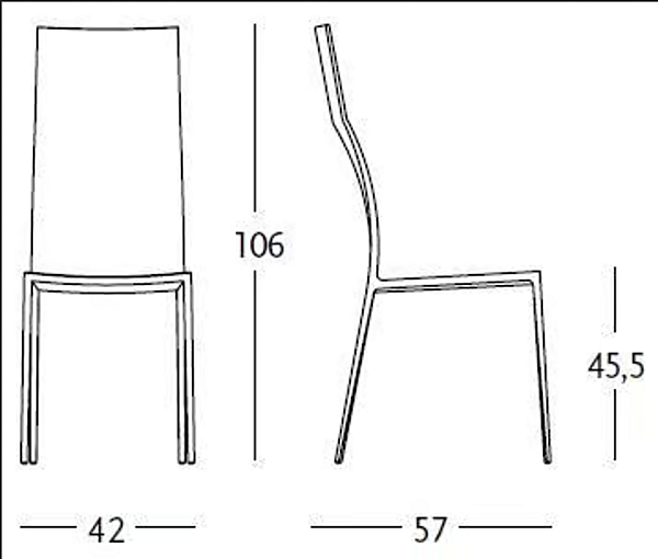 Chaise haute avec dossier rembourré en tissu ZANOTTA LEALTA usine ZANOTTA de l'Italie. Foto №2