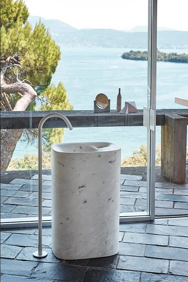 Robinet de lavabo sur pied en laiton AGAPE Fez 2 usine Agape de l'Italie. Foto №2