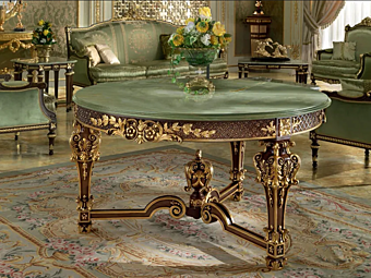 Table ronde en marbre Modenese Luxury Interiors 14101 Table ronde en marbre Modenese Luxury Interiors 14101 usine MODENESE GASTONE de l'Italie