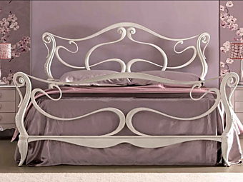 Lit double avec tête de lit en tissu Cortezari Davon Lit double avec tête de lit en tissu Cortezari Davon usine CORTE ZARI de l'Italie