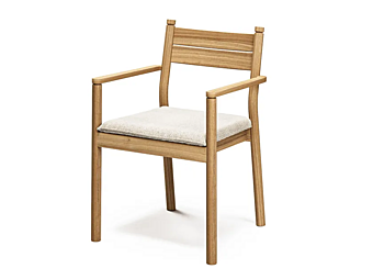 Chaise de jardin en bois empilable avec accoudoirs Apache Atmosphera