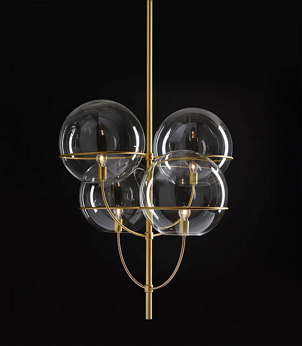 Suspension en verre Lyndon 450 Oluce usine Oluce de l'Italie. Foto №2