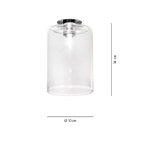 Plafonnier en cristal halogène AXOLIGHT Spillray PL SPIL P I, PL SPIL M I, PL SPIL G I usine Axolight de l'Italie. Foto №7