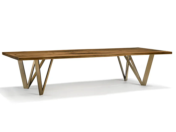 Table rectangulaire en bois massif Vero Geometrica ARTE BROTTO L620, GEOMETRICA usine Arte Brotto de l'Italie. Foto №1