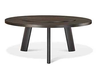 Table ronde en bois avec plateau tournant GHIDINI1961 Native