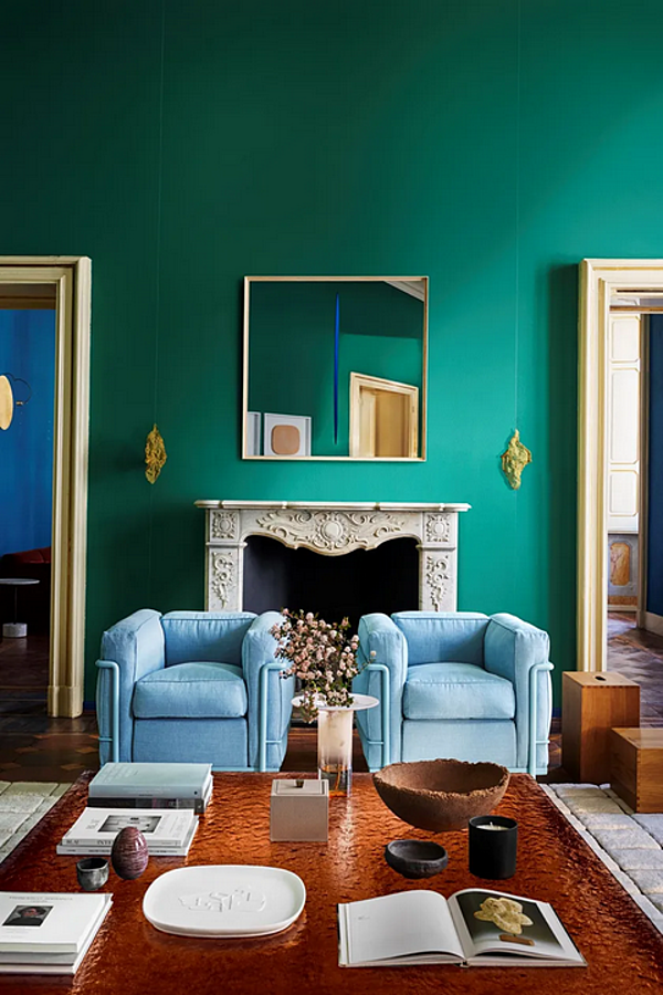 Поднос квадратный из фарфора La Main Ouverte CASSINA GNR 30 usine CASSINA de l'Italie. Foto №7
