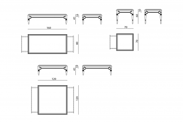 Table basse VISIONNAIRE (IPE CAVALLI) WEXFORD usine VISIONNAIRE (IPE CAVALLI) de l'Italie. Foto №4