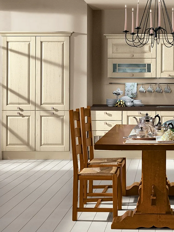Cuisine avec poignées en bois LUBE CUCINE Laura 07 usine LUBE CUCINE de l'Italie. Foto №2