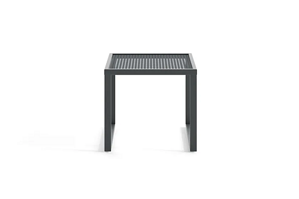 Table d'appoint carrée en aluminium laqué Atmosphera Qubik QU.SQ. usine ATMOSPHERA de l'Italie. Foto №3