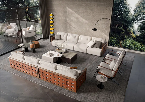 Canapé en tissu 5 places Tress FORMITALIA TRESS usine FORMITALIA de l'Italie. Foto №3