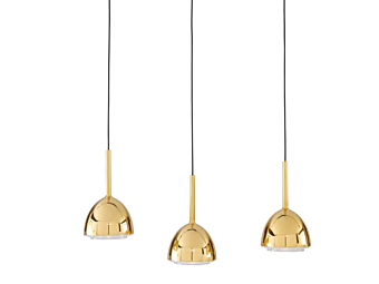 Suspension en laiton LED cloche LIGNE ROSET 10072832-10072833 usine LIGNE ROSET de l'Italie