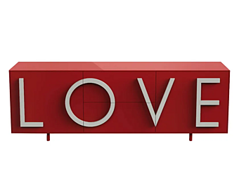 Buffet en MDF grand modèle collection Love Driade Buffet en MDF grand modèle collection Love Driade usine Driade de l'Italie