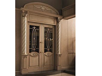 Porte battante en bois et verre Leonardo Martini Interiors usine MARTINI INTERIORS de l'Italie