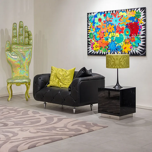 Table basse carrée en marbre noir Marquina FORMITALIA JR REC usine FORMITALIA de l'Italie. Foto №2