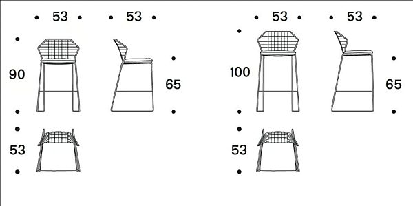 Tabouret de jardin en tissu haute Saba New York Soleil usine SABA de l'Italie. Foto №5