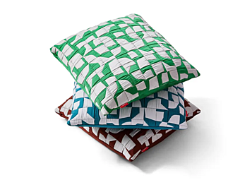 Coussin géométrique en tissu avec cadre mosaïque CASSINA