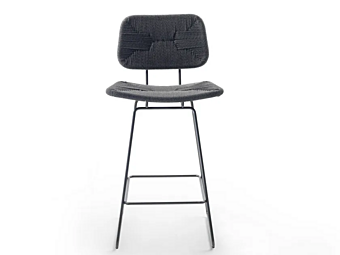 Tabouret de jardin haut avec dossier en matériau extérieur FLEXFORM ECHOES usine FLEXFORM de l'Italie