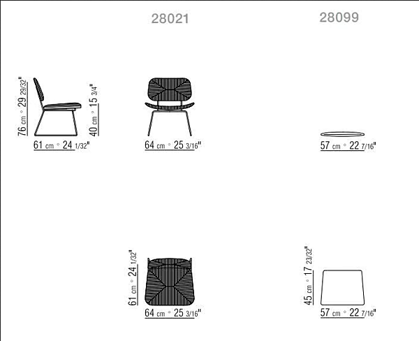 Fauteuil à base traîneau en tissu FLEXFORM ÉCHOES usine FLEXFORM de l'Italie. Foto №4