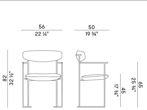 Fauteuil facile en tissu et métal avec housse amovible Potocco Keel 922 P 922/P usine POTOCCO de l'Italie. Foto №5