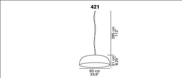 Suspension en PMMA fluorescent Oluce 421 usine Oluce de l'Italie. Foto №4