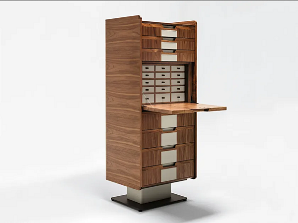 Bureau secrétaire en bois avec tiroirs Corium GIORGETTI 62410, 62411 usine GIORGETTI de l'Italie. Foto №1