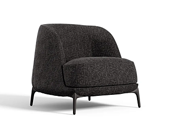 Fauteuil en velours rembourré NOVAMOBILI
