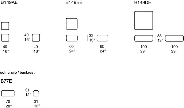 Pouf de jardin en tissu carré PAOLA LENTI Spring usine PAOLA LENTI de l'Italie. Foto №3