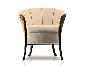 Fauteuil en tissu avec accoudoirs GIORGETTI Progetti Blossom