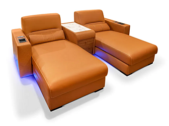 Lit de jour en tissu avec dossier rembourré FORMITALIA DUSTIN